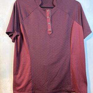 Men's Burgundy Performance Shirt